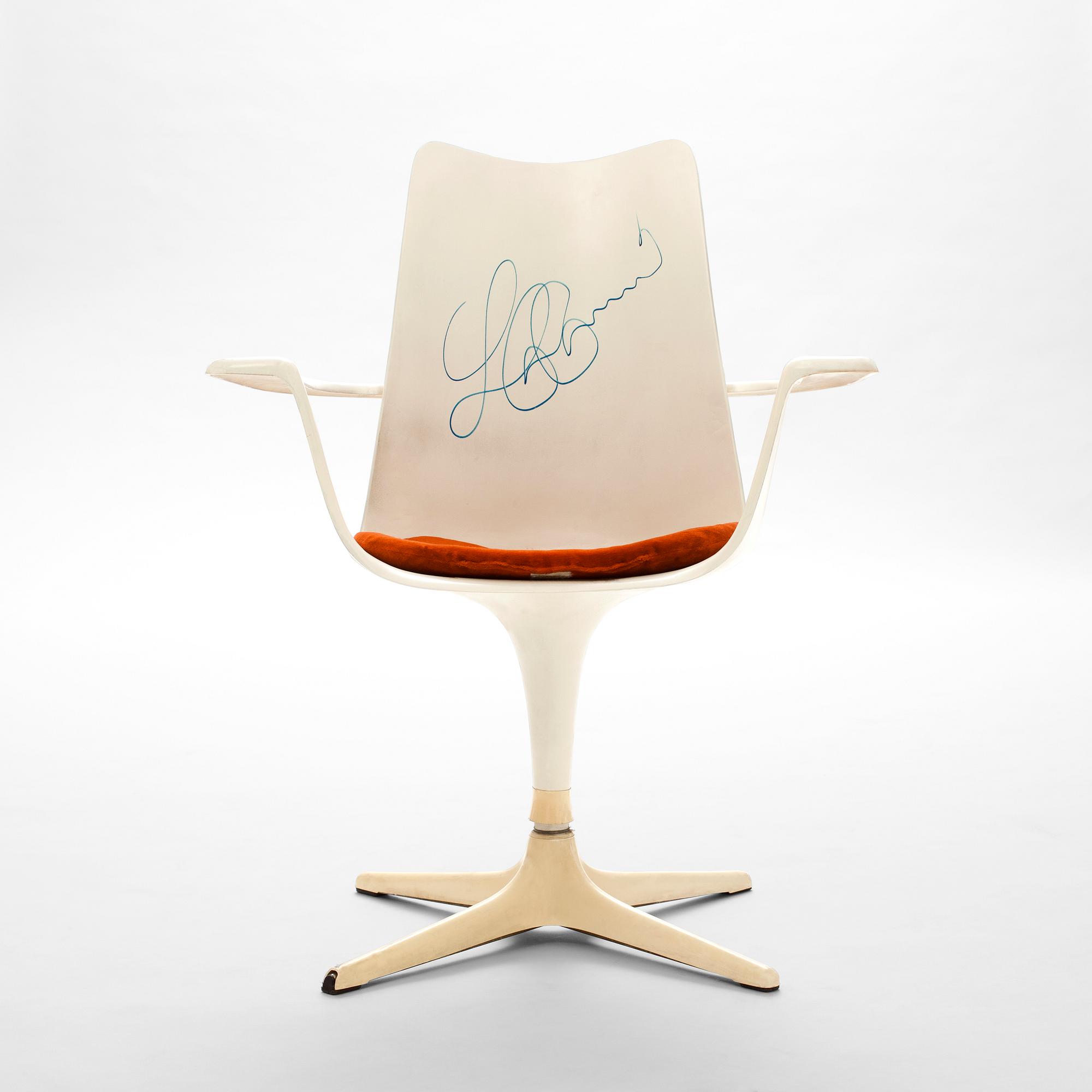 KARMSTOL, "Swivel Chair" Luigi Colani för Lusch, 1971.