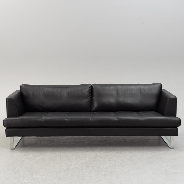 A 21th century leather 'Scala' sofa by  Kim Nordentoft from Nielaus Møbler, , Denmark.