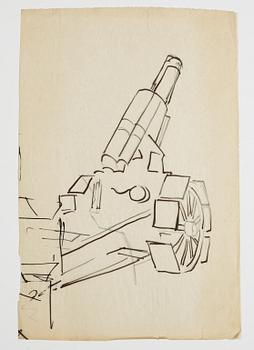 GÖSTA ADRIAN-NILSSON, sketchpad, 1920/30's, by the artist's own hand inscribed GAN with indian ink on the cover.