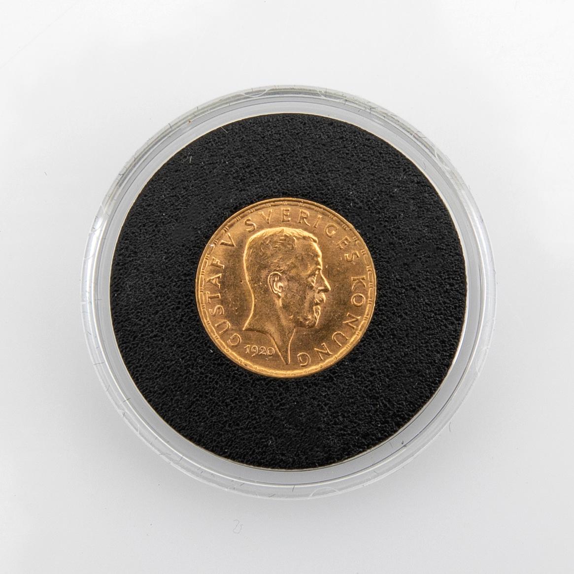 Gold coin Sweden, Gustav V 5 kr, 1920.
