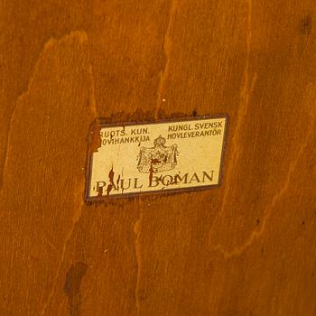 Brickbord, sterlingsilver och mahognyfaner, Mappin & Webb, London 1912, stommen av Paul Boman.