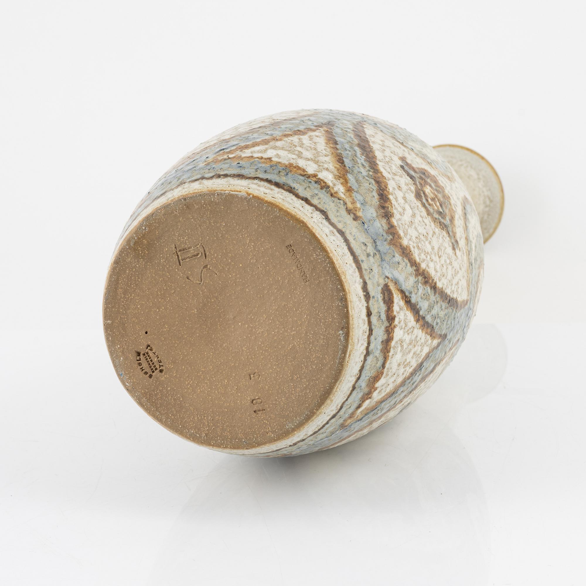 A large stoneware vas, Søholm, Denmark.