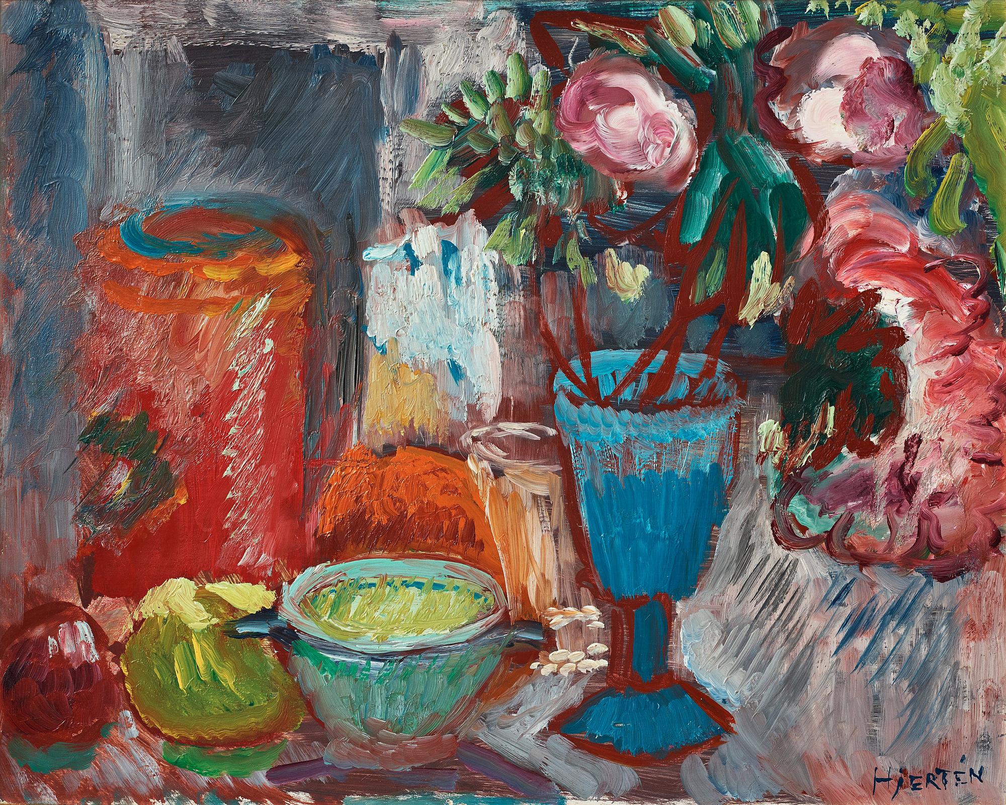 Sigrid Hjertén, Still life from the apartment in Paris.