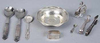 PARTI SILVER, 8 st, silver, 1900-tal.