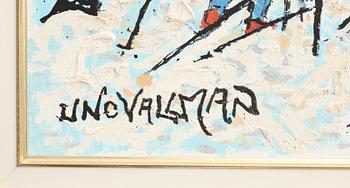 UNO VALLMAN, olja på duk, sign, 1970-tal.