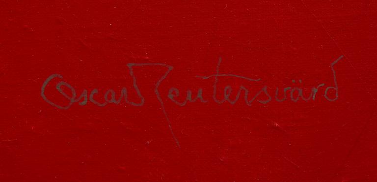OSCAR REUTERSVÄRD, olja på duk, signerad.