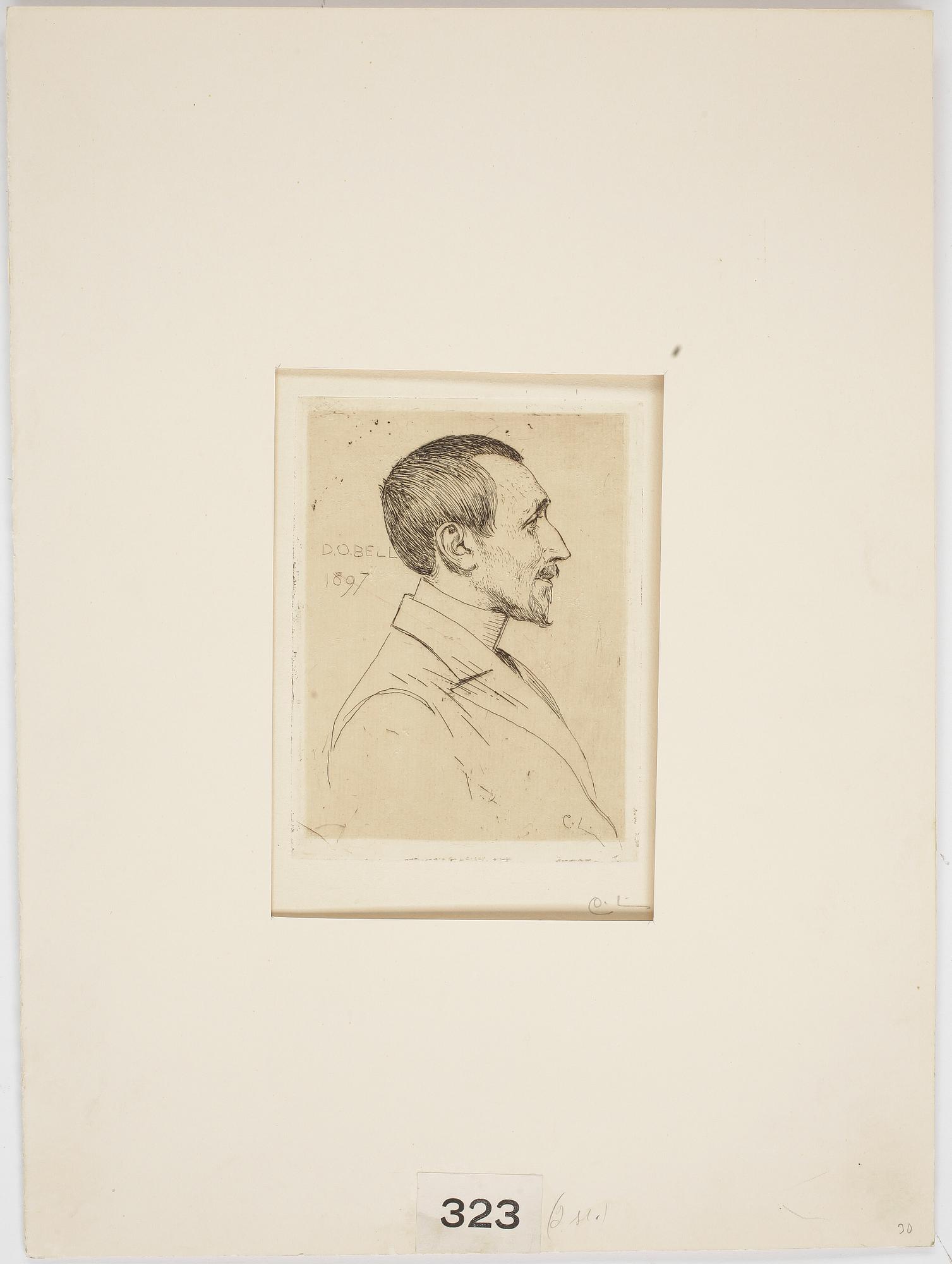 CARL LARSSON, etsning, monogramsignerad, daterad i plåten 1897.