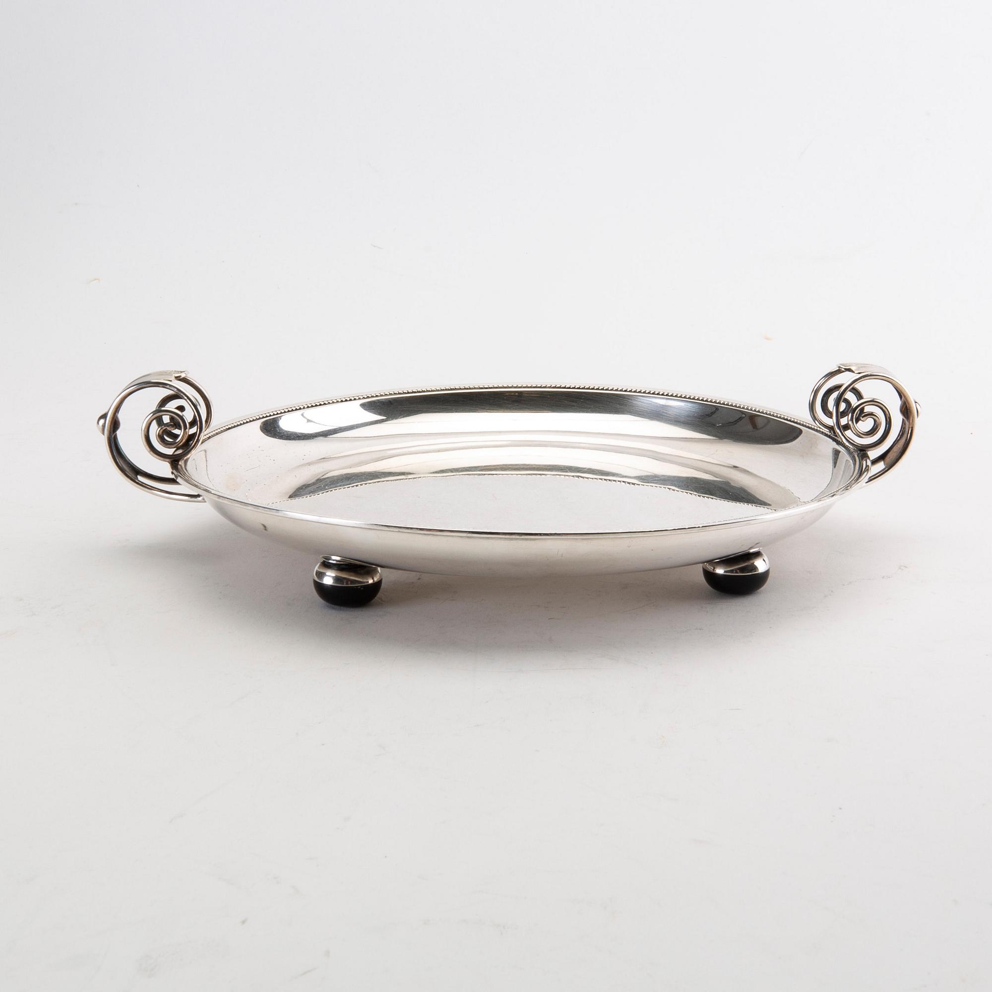 A Swedish 20th century  silver charger mark of GAB 18938 weight 566 grams.