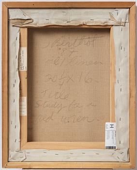 Jake Berthot, "Study for a Red Wren".