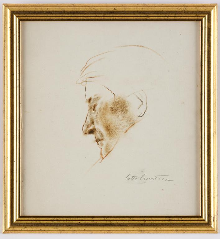 Lotte Laserstein, Portrait of a elederly lady.
