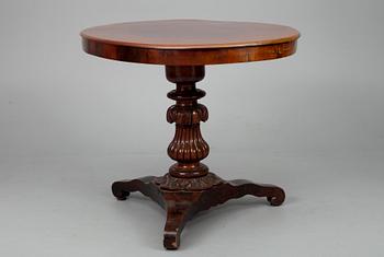 SALONKIPÖYTÄ, mahonkia, myöhäisempire, 1800-luvun loppu.