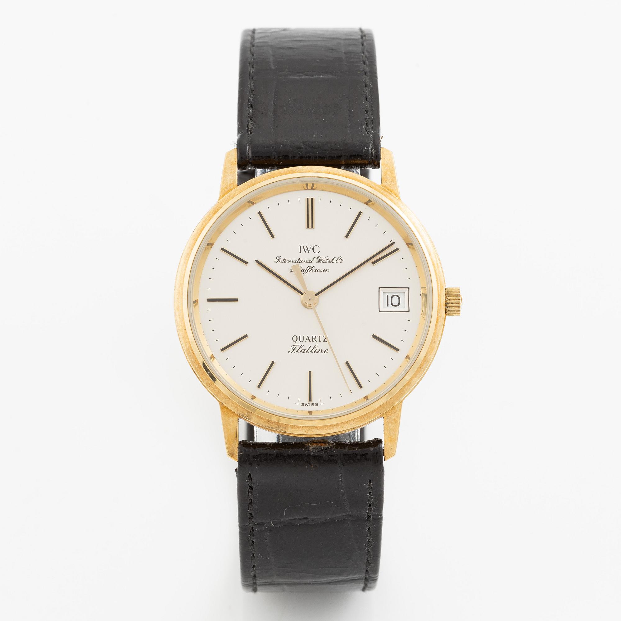 IWC, Flatline, wristwatch, 33 mm.