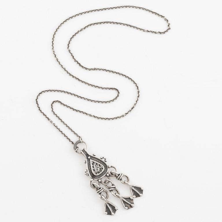 Kalevala silve necklace, Finland 1991.
