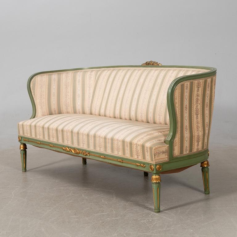 Salon group, 7 dlrs Gustavian style, first half of the 20th century.