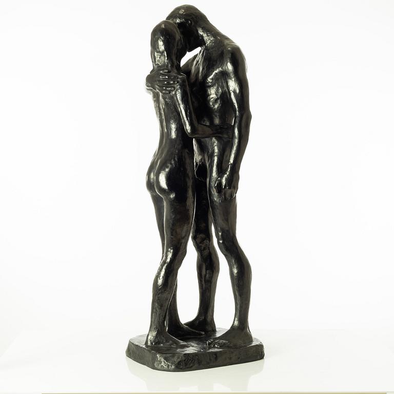 Gudmar Olovson, skulptur. Signerad. Numrerad. Gjutarstämpel. Brons, höjd 90 cm, längd 32 cm.