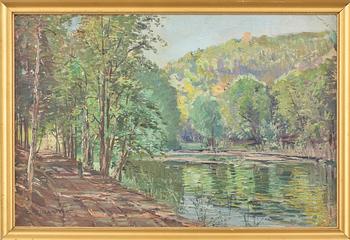 CARL KAISER-HERBST, olja på pannå, signerad och daterad 1914.