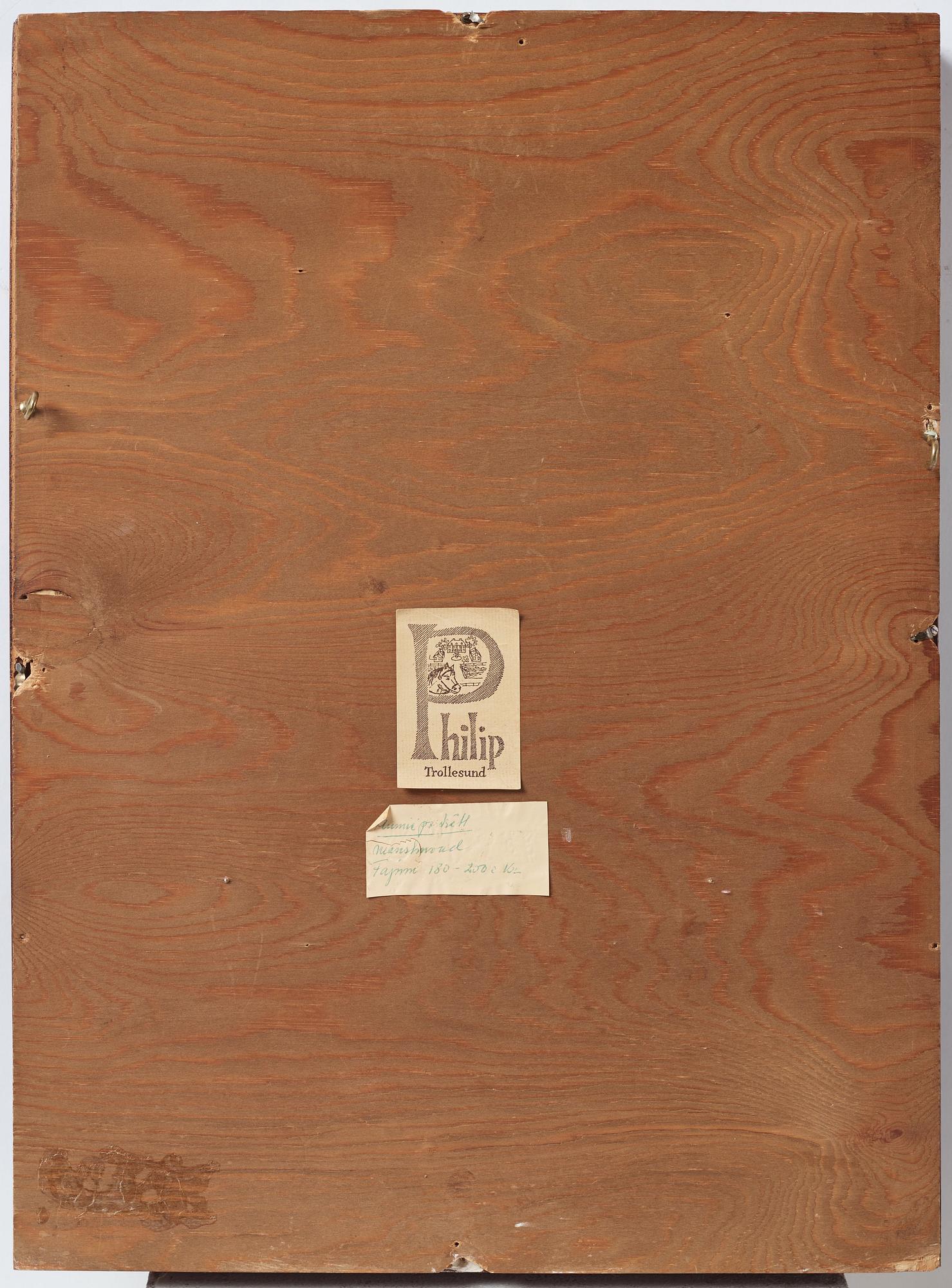 Del av kista, Egypten, Romersk period ca år 126-251 e Kr.