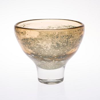 SKÅL, glas, Oiva Toikka osignerad, 1900-talets slut.