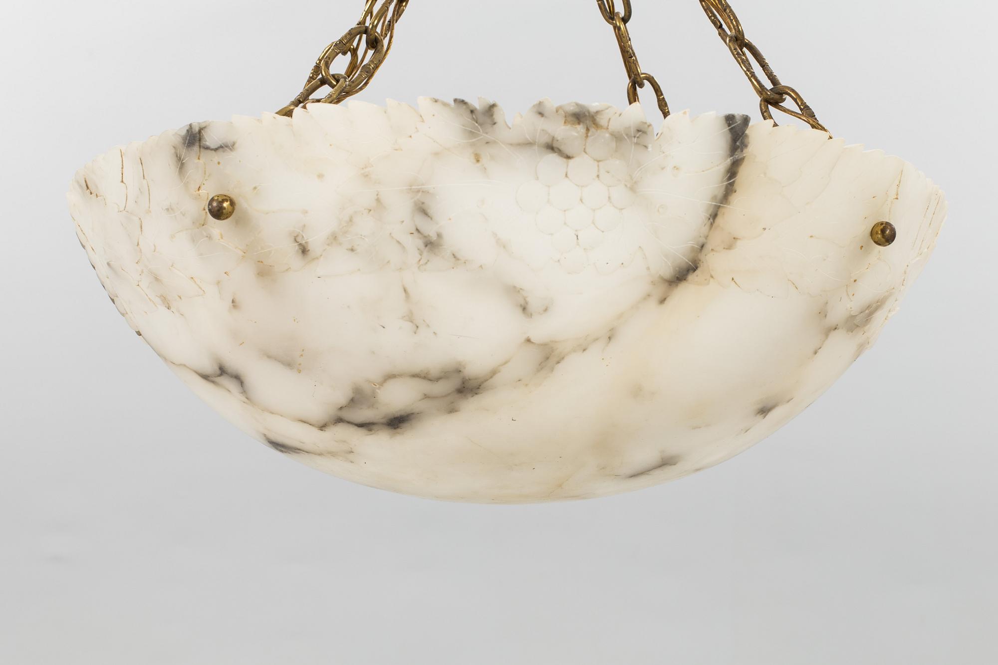 TAKLAMPA, alabaster, jugend.