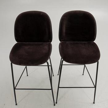 GamFratesi, Bar stools, a pair, "Beetle Bar Chair", Gubi, Denmark.