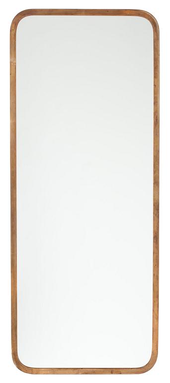 A brass mirror, possibly by Josef Frank for Svenskt Tenn.