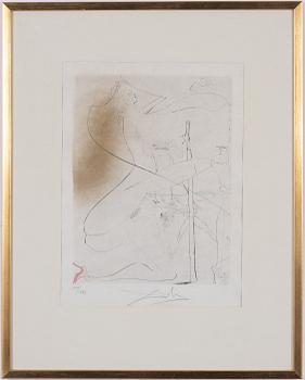 Salvador Dalí, "La femme à la béquille",  from Venus in Furs.