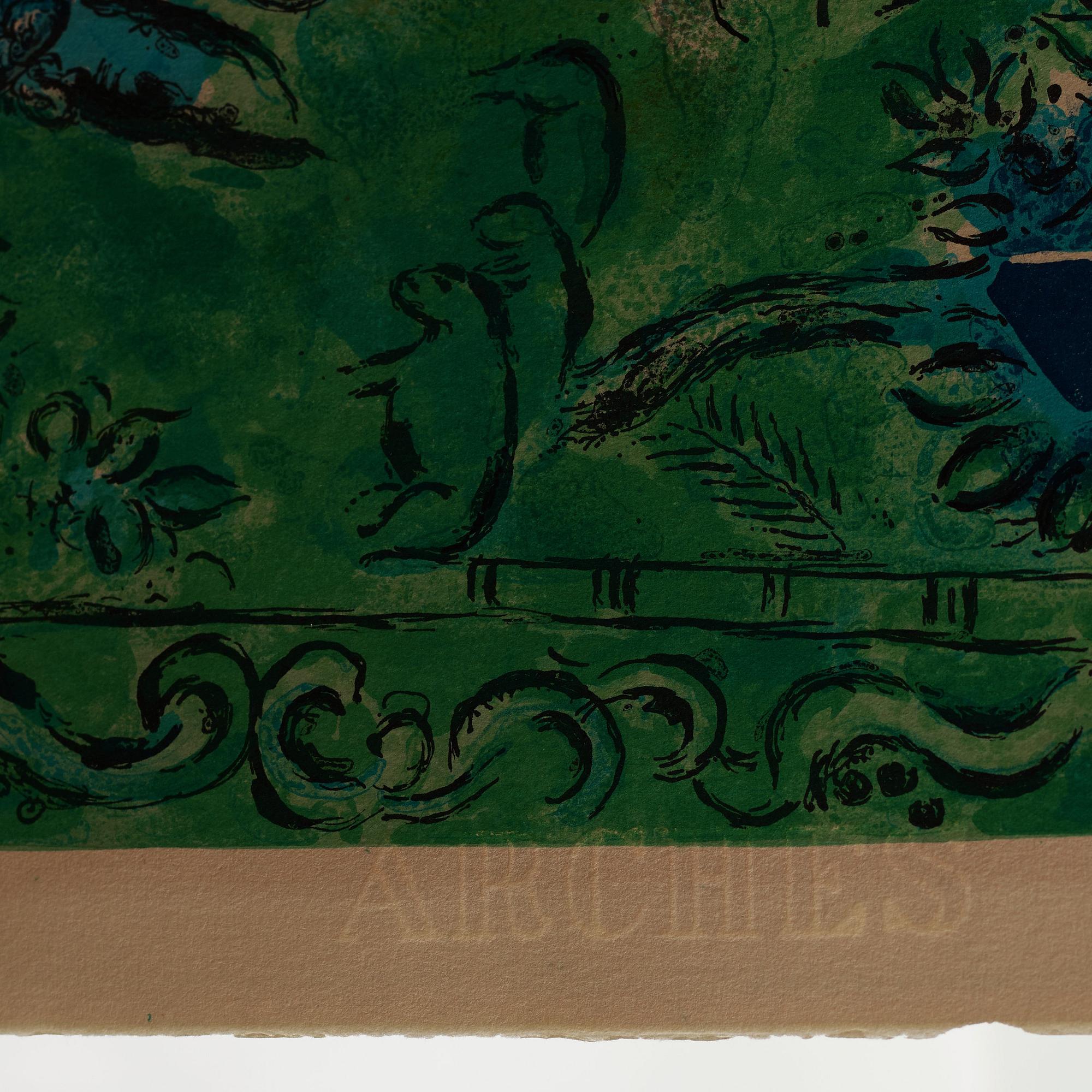 MARC CHAGALL, efter, färglitografi, signerad och numrerad 88/150.