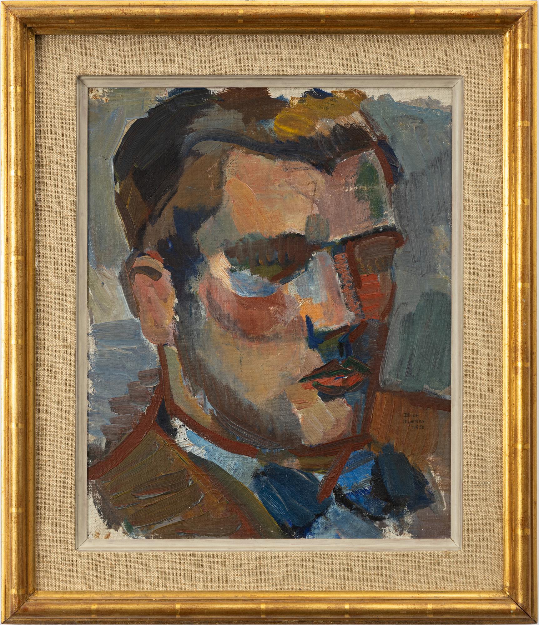 Bror Ingemar Fröberg, Porträtt i halvprofil.