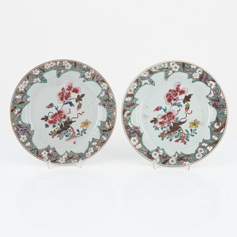 Company porcelain, 7 pieces, China, 18th century.