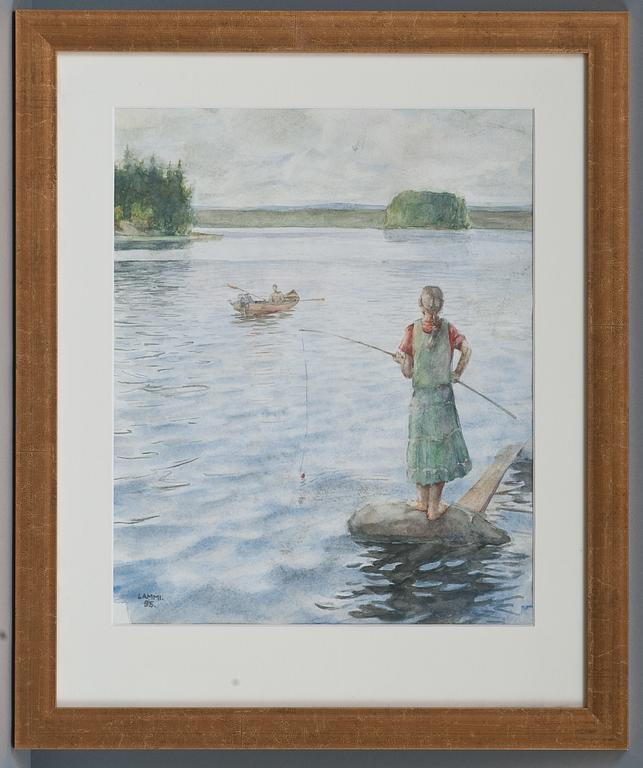 Ilkka Lammi, A GIRL FISHING.