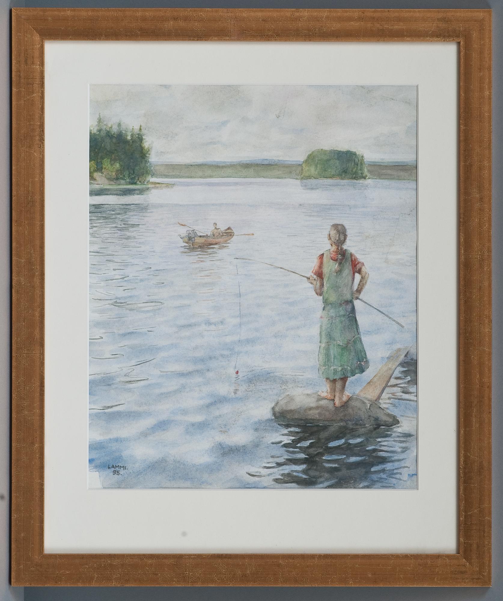 Ilkka Lammi, A GIRL FISHING.