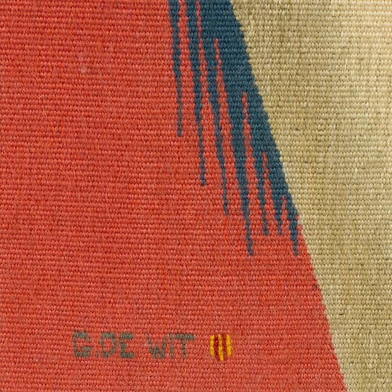 Julien van Vlasselaer, textile, signed G. de Wit van Vlasselaer.