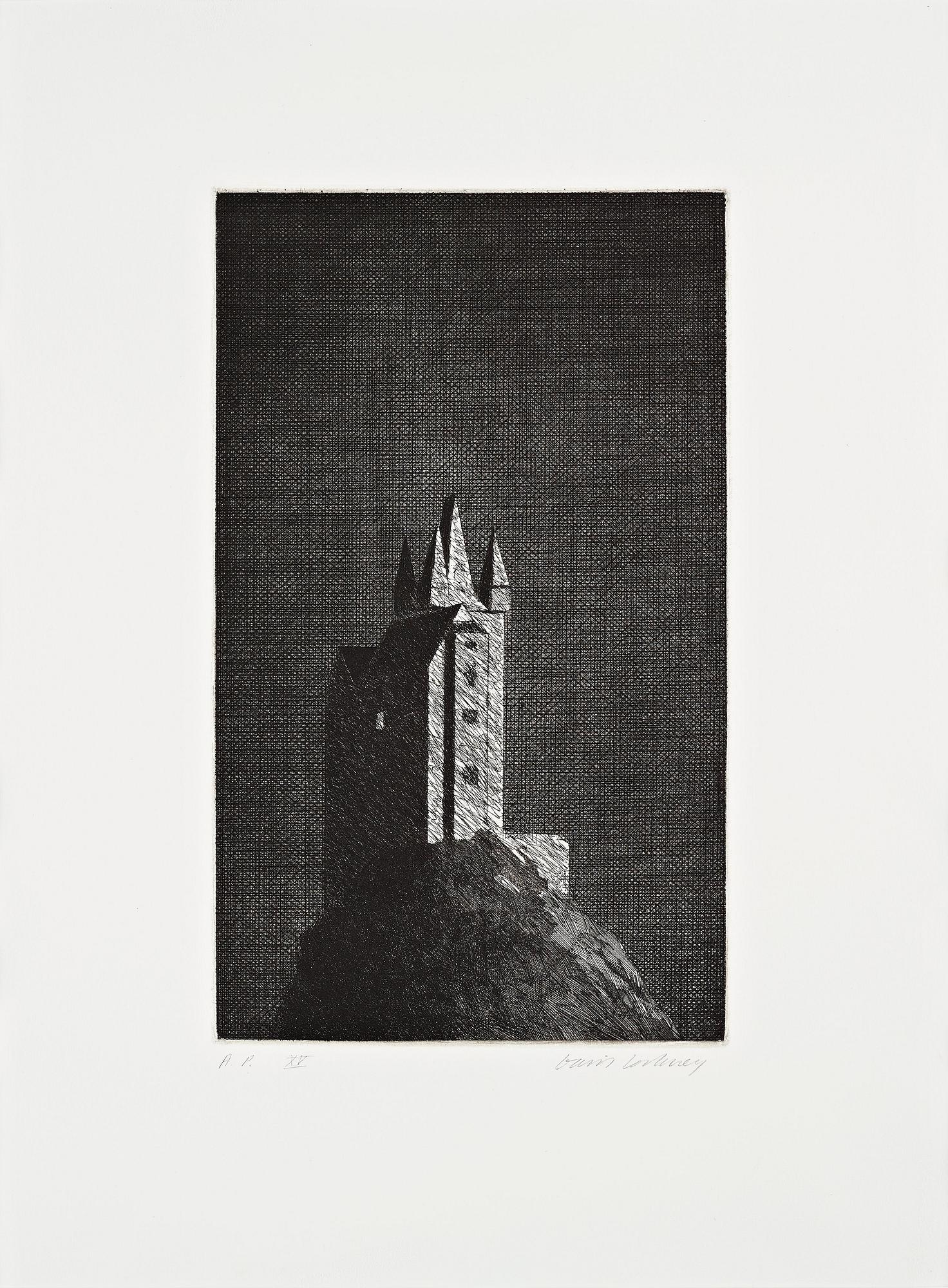 David Hockney, "The Haunted Castle" ur "Six Fairy Tales from the Brother's Grimm".