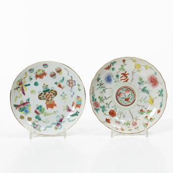 Parti, porslin, nio delar. Kina, 1900-tal.