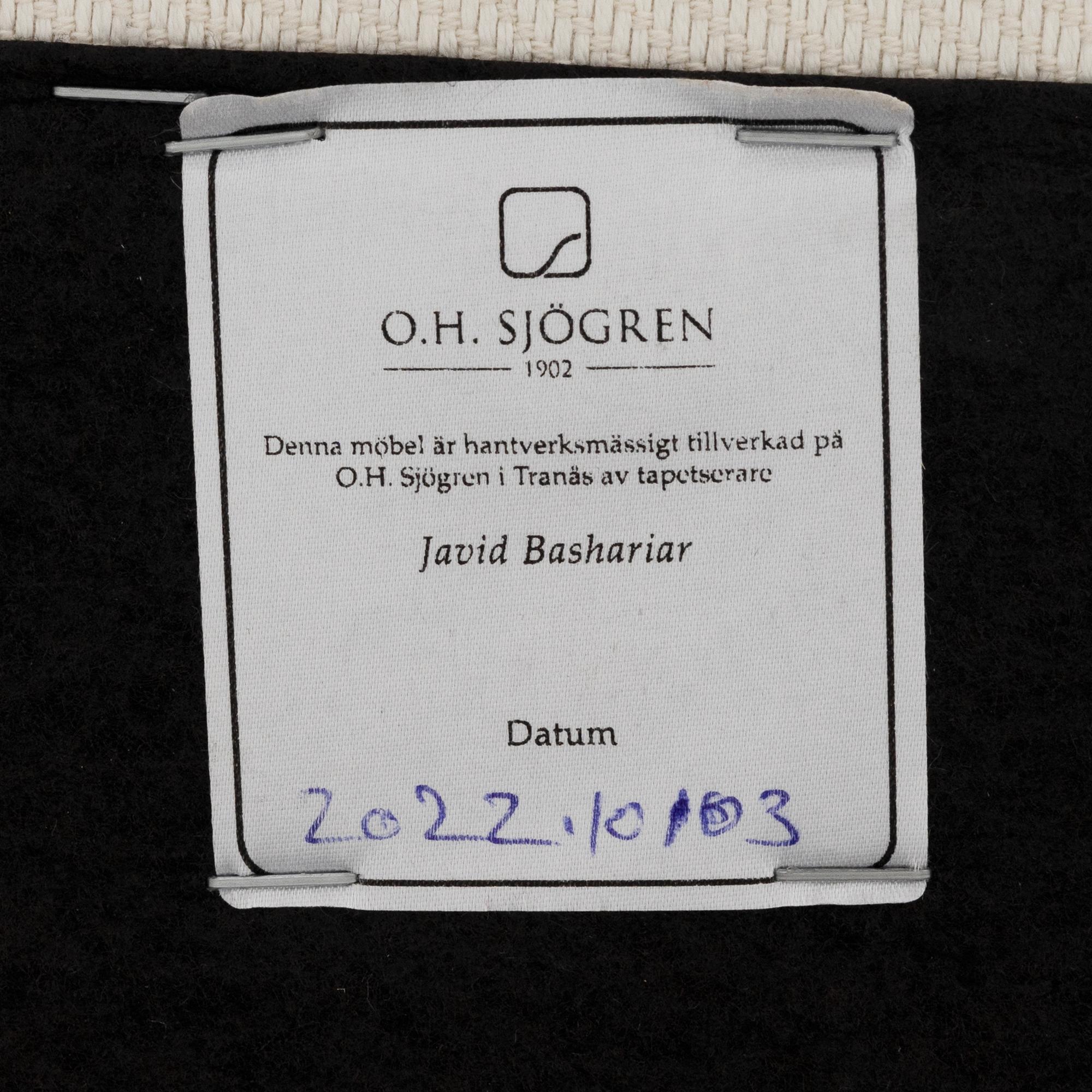 TAF Arkitekter, a 'Famna' sofa from Firma Svenskt Tenn, Sweden 2022.