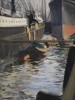 Anders Zorn, "I Hamburgs hamn".