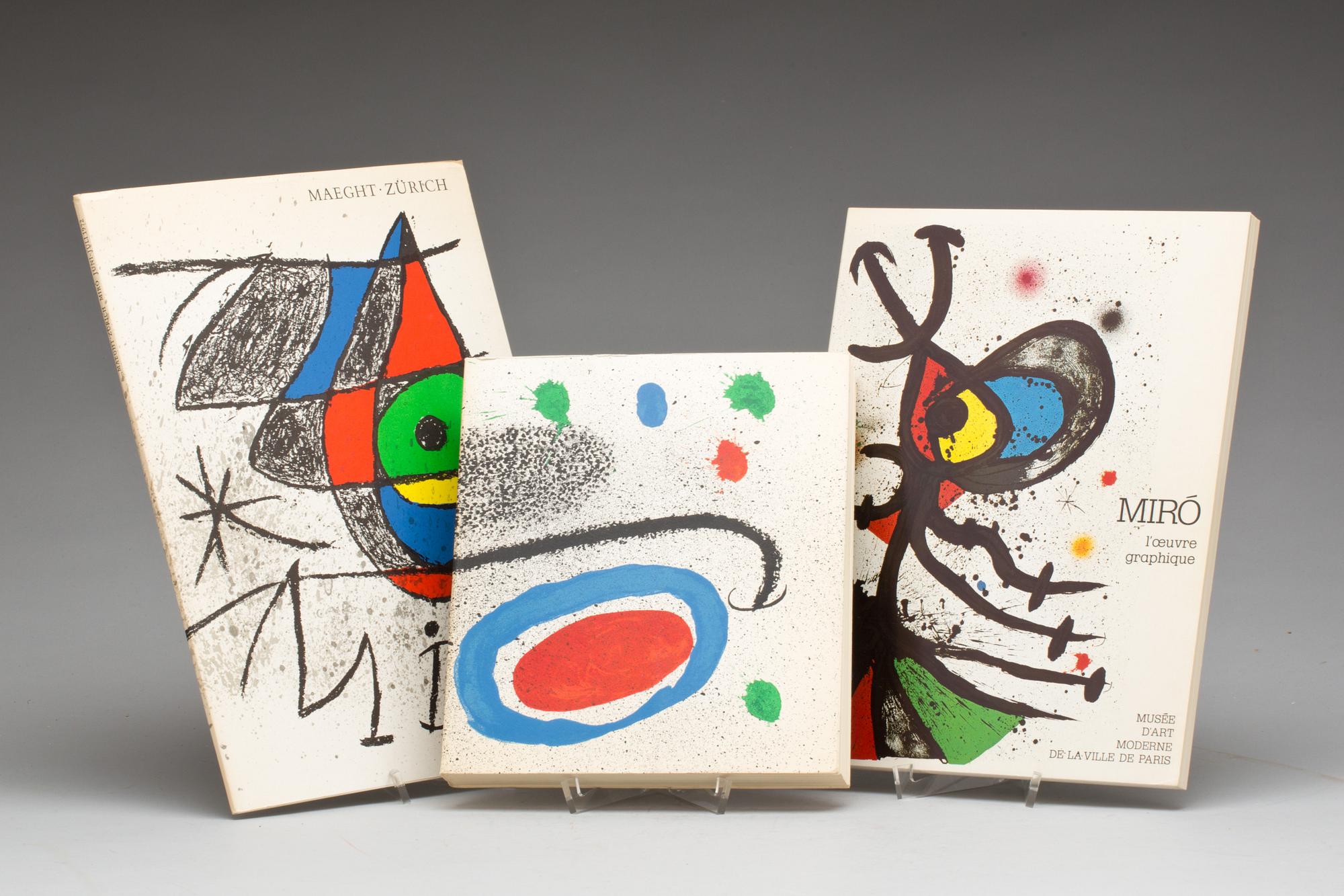 PARTI KONSTBÖCKER, Joan Miró. Bl.a. Fondation Maeght 1968. Saint Paul 06.