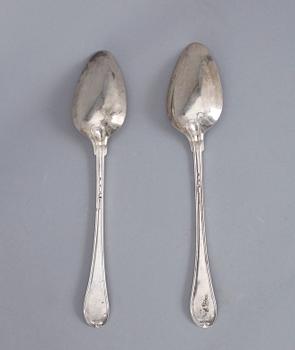 RAGUSKEDAR, 2 st, silver, Adolf Zethelius, Stockholm, 1820. Total vikt ca 235 gram.