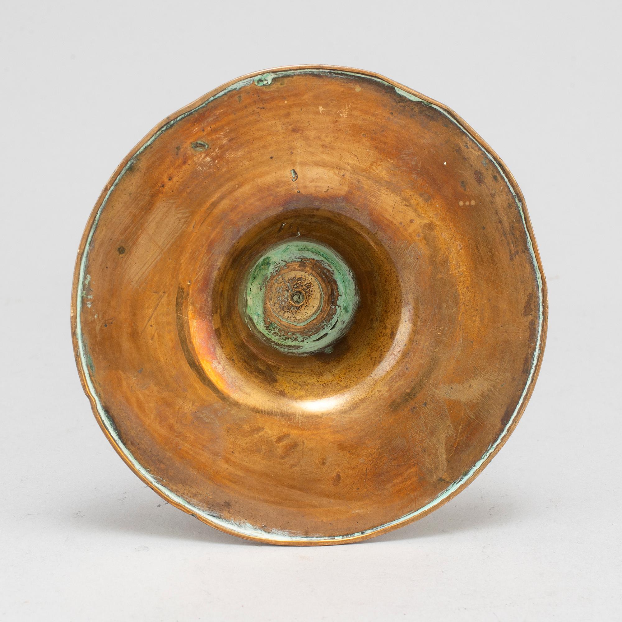 LJUSSTAKE, brons, 1600-tal.