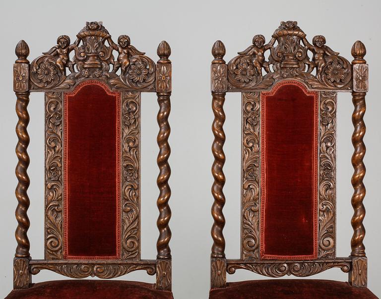 STOLAR, 2 st. Barockstil. 1900-talets början.