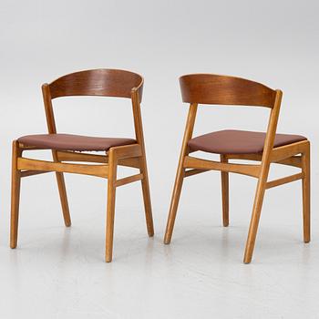 Dining table with four chairs, 1950s/60s.