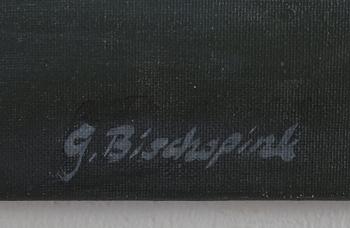 OIDENTIFIERAD KONSTNÄR, 3 st, oljor på duk, signerade G. Bischopink.
