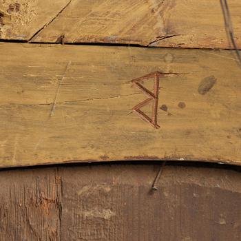 A giltwood rococo mirror, Stockholm, later part 18th century.