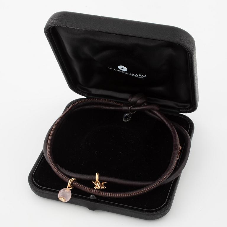OLE LYNGGAARD, a bracelet with two "Sweet drops" charms.