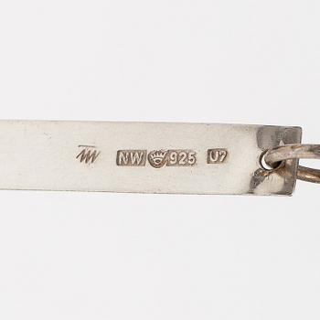 Tapio Wirkkala, Halsband "Kuunsirppi", sterlingsilver. Westerback, Helsingfors 1973.