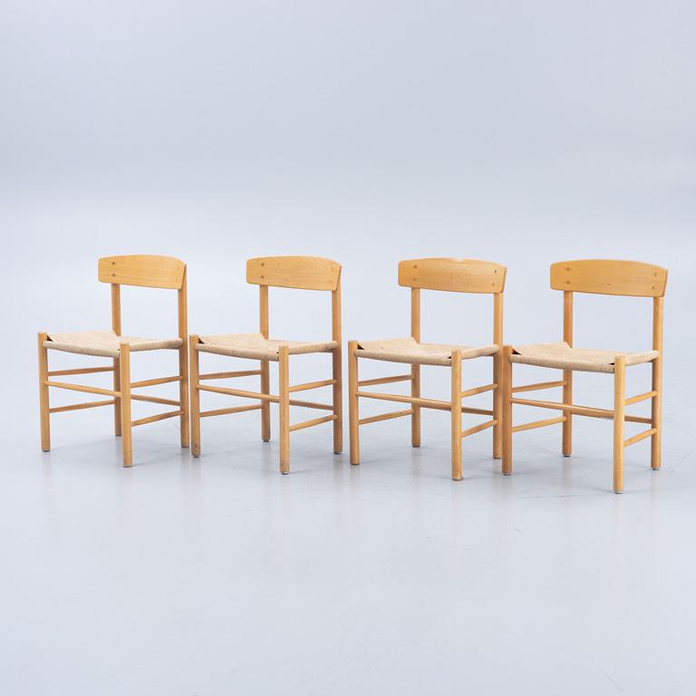 Børge Mogensen, chairs, 4 pcs, "J39", Denmark, second half of the 20th century.