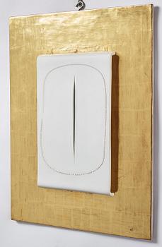 Lucio Fontana, ”Concetto Spaziale Taglio”.