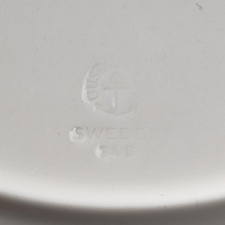 Stig Lindberg, tallrikar, 22 st, "Boro", Gustavsberg.