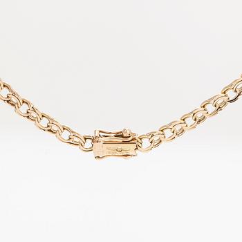 A 14K gold graduated Bismarck link necklace, Westerback, Helsinki 1969.