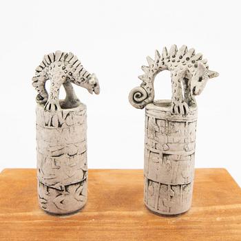 Astrid Anderberg, a ceramic sculpture signed  and dated 77.